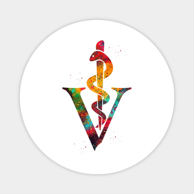 Veterinary Symbol Magnet by erzebeth